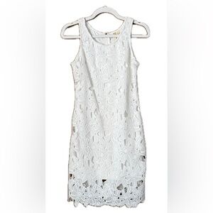 Elegant White Lace Dress